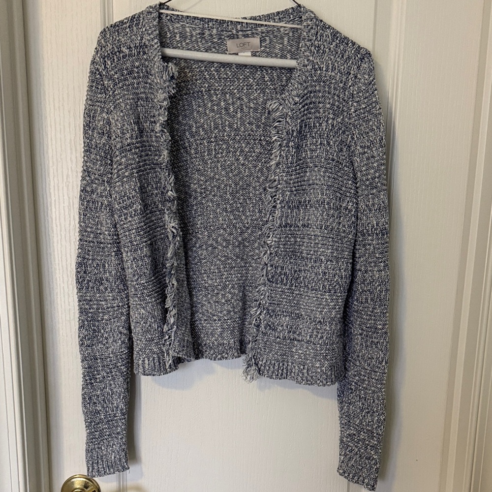 Loft Gray Cardigan Size XS